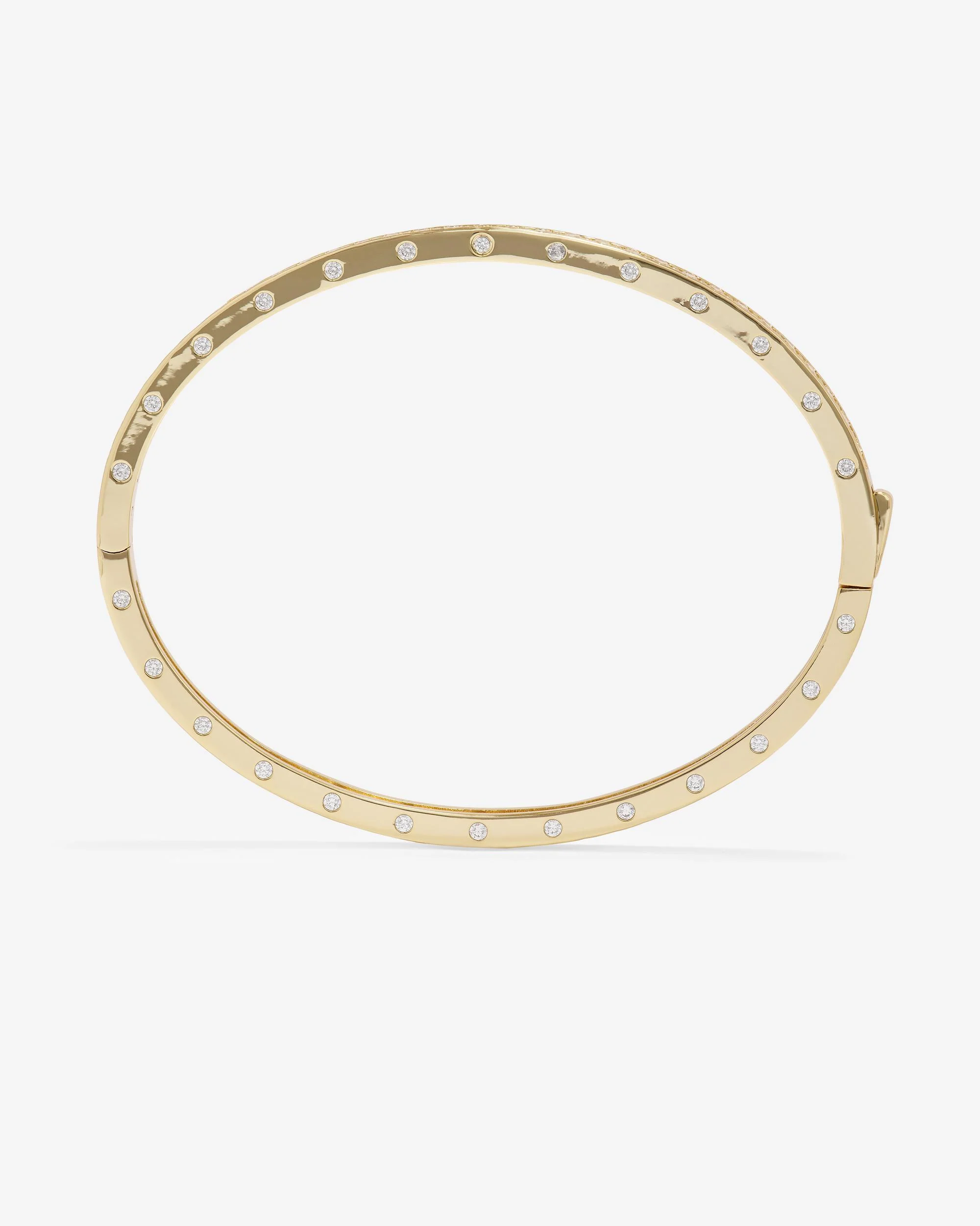 Ashley Pavé Cuff 4mm - Gold|White Diamondettes - Image 3