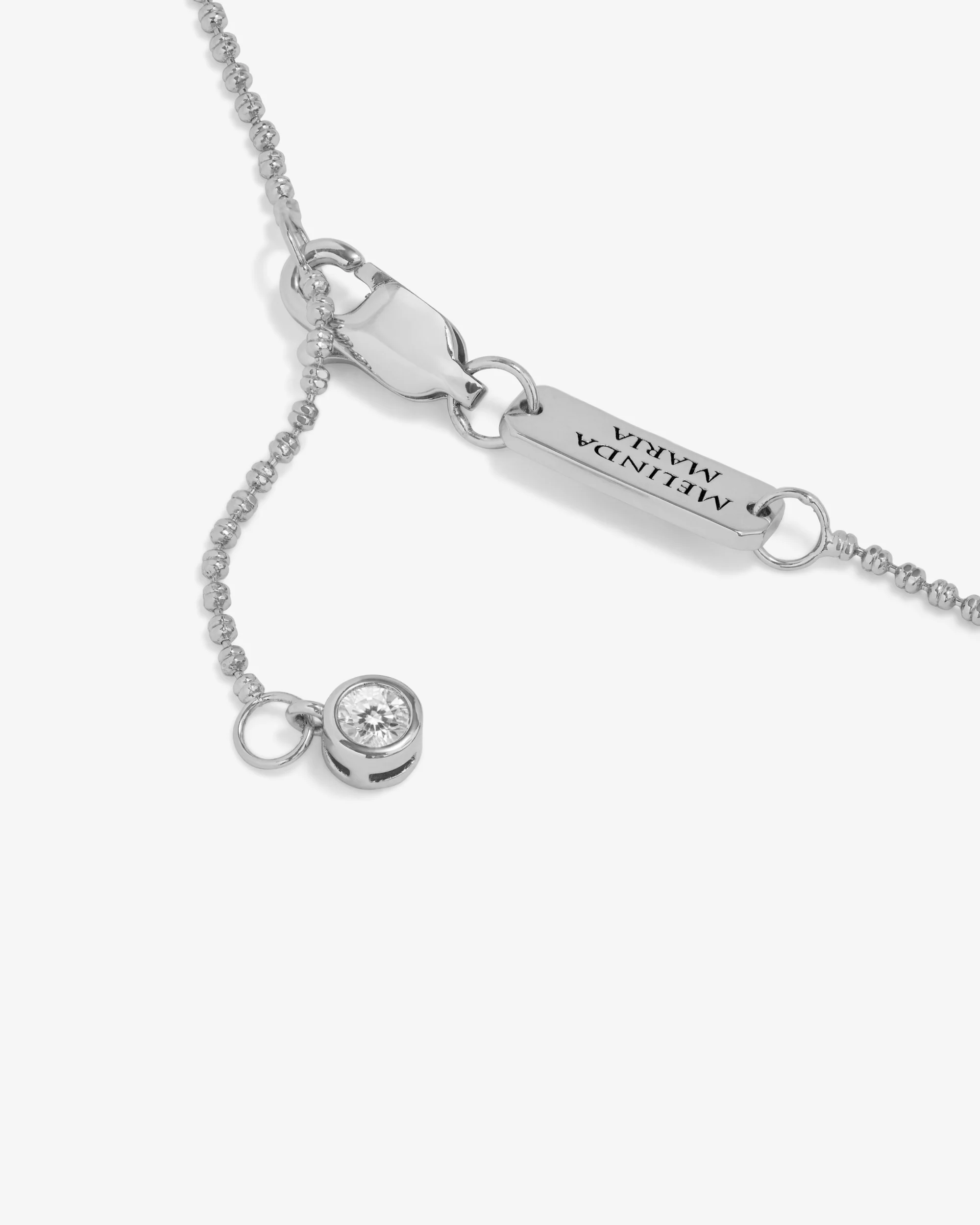 Ashley Venice Necklace - Silver|White Diamondettes - Image 5