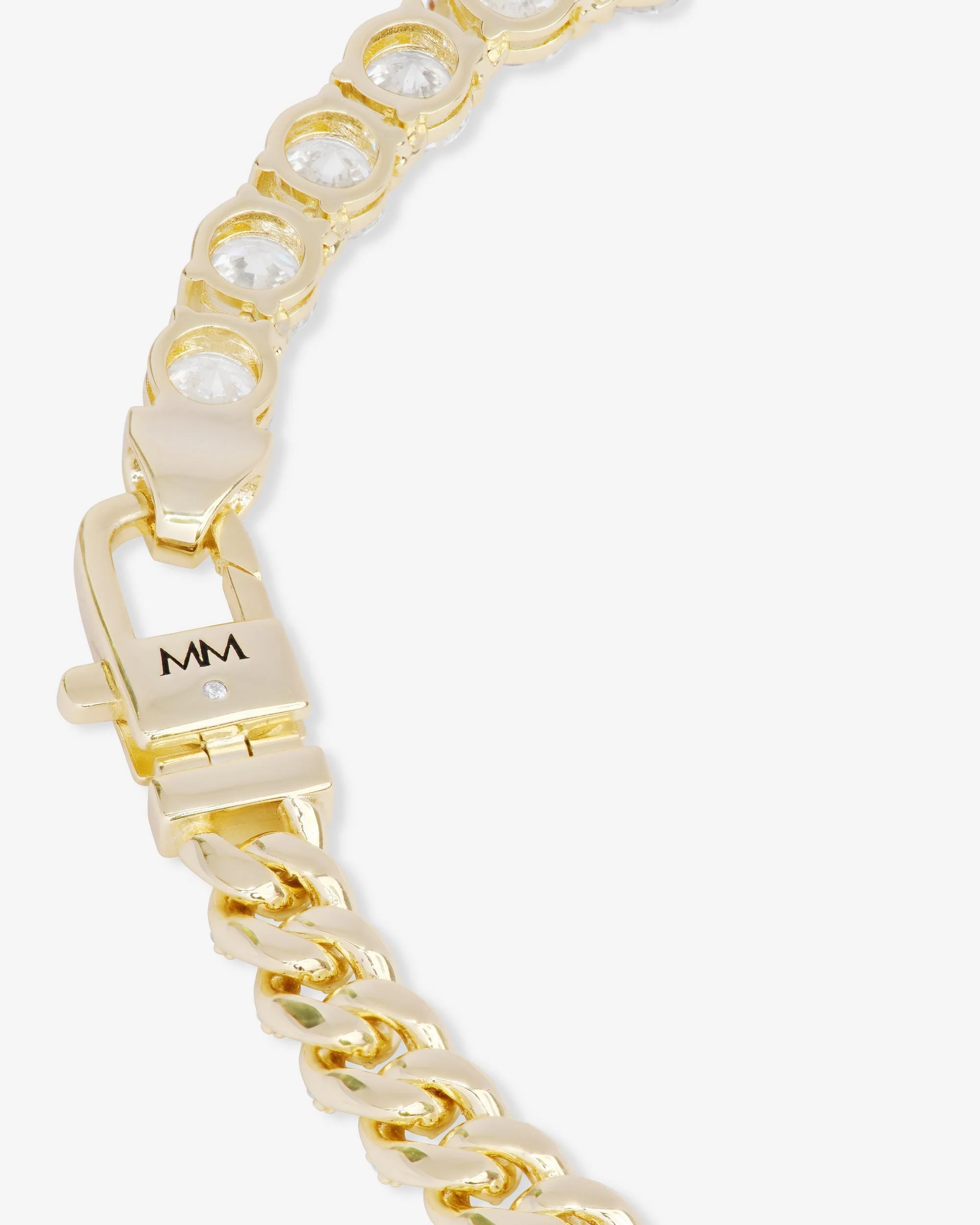 Julian REALLY Loves Diamonds Necklace 6.8mm - Gold|White Diamondettes - Image 9