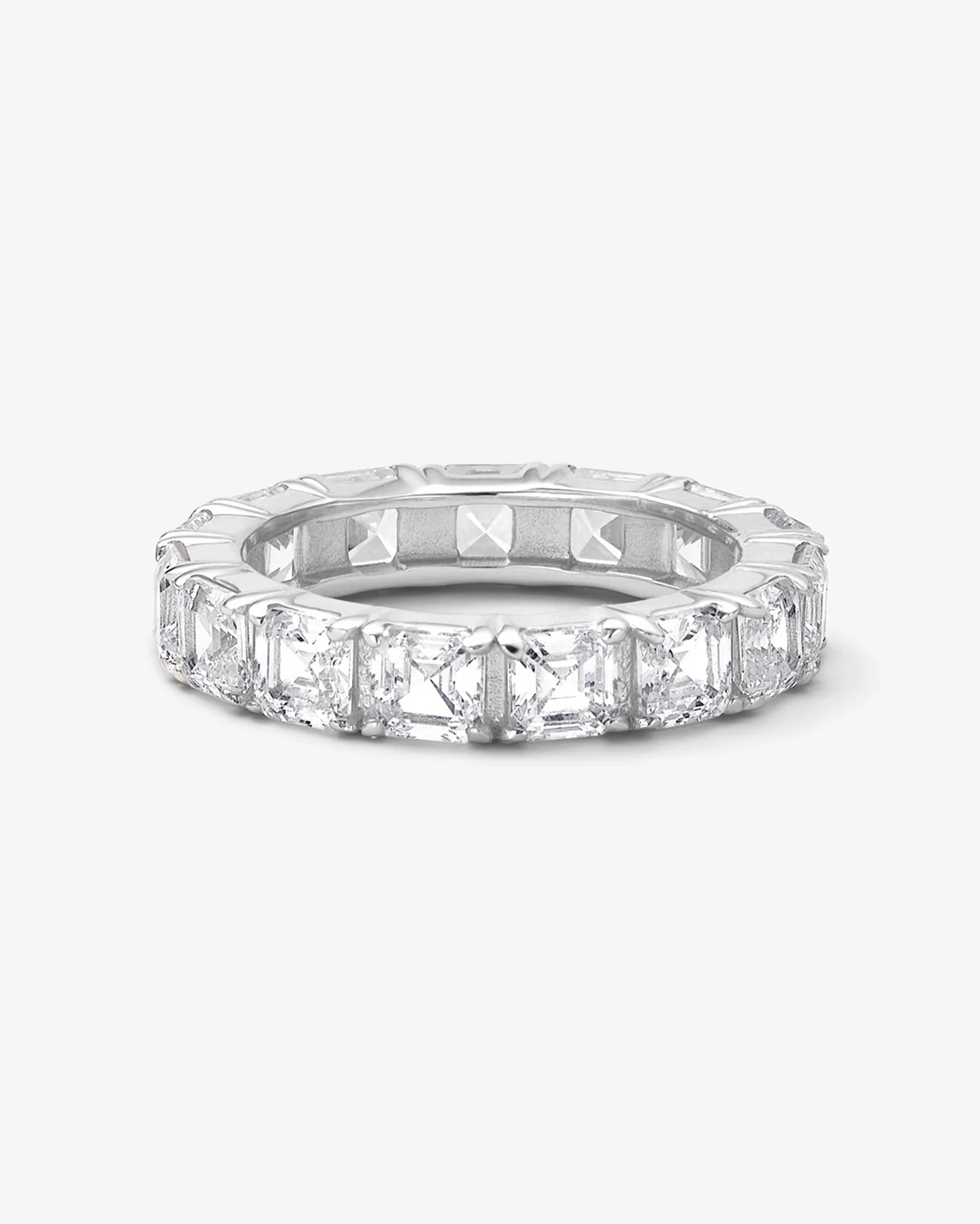 Lil Queen's Ring 4mm - Silver|White Diamondettes
