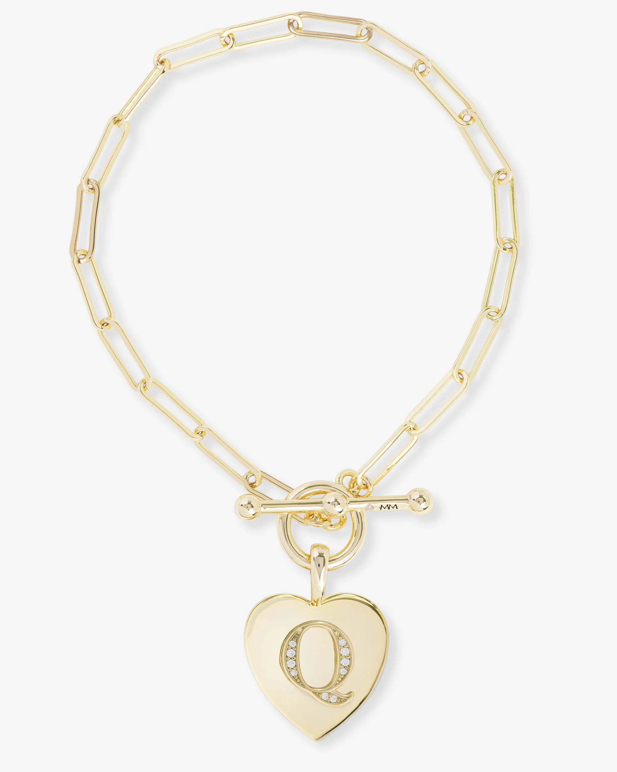 Love Letters Charm Bracelet - Gold|White Diamondettes - Image 17