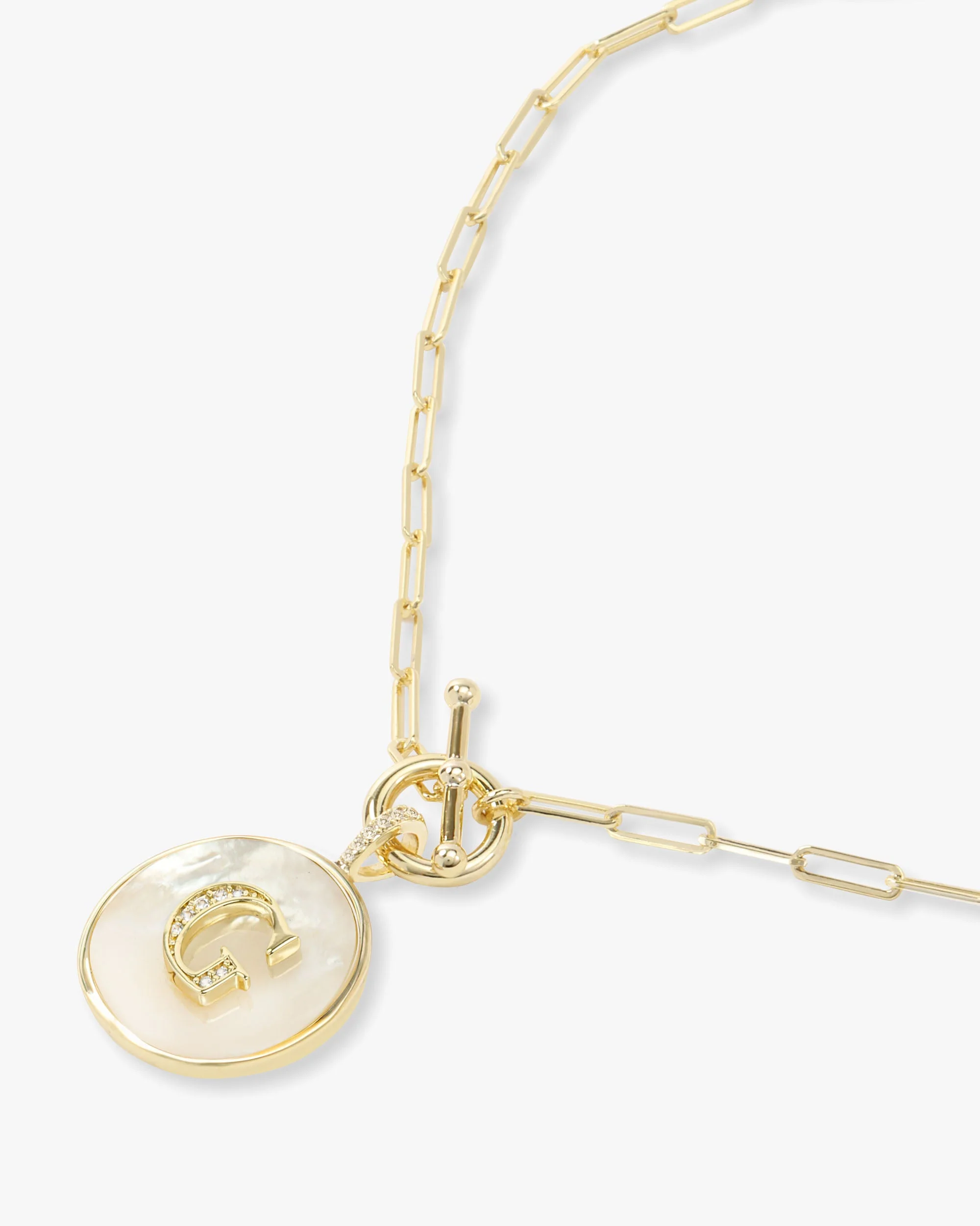 Love Letters Medallion Necklace 24mm - Gold - Image 34