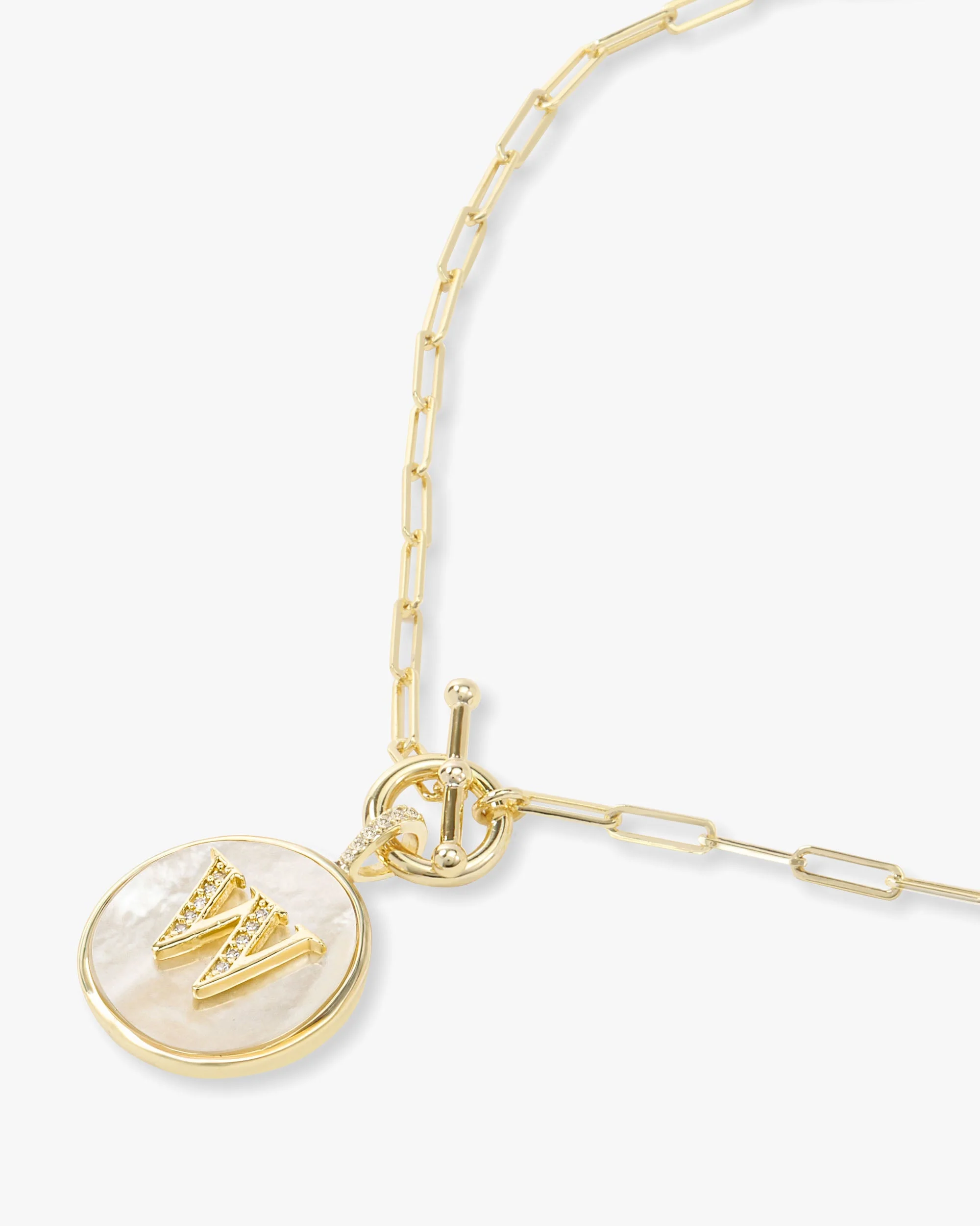 Love Letters Medallion Necklace 24mm - Gold - Image 50