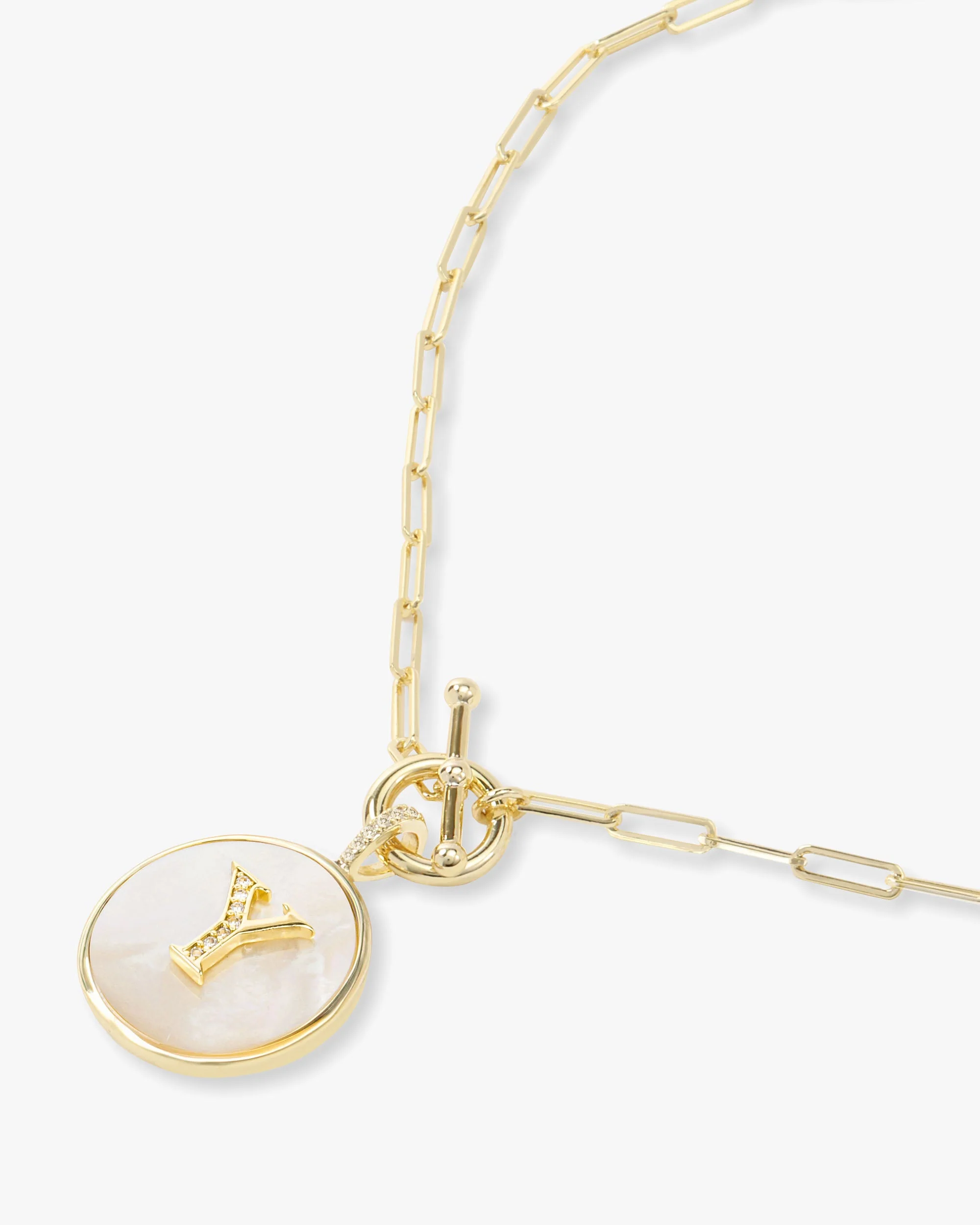 Love Letters Medallion Necklace 24mm - Gold - Image 52