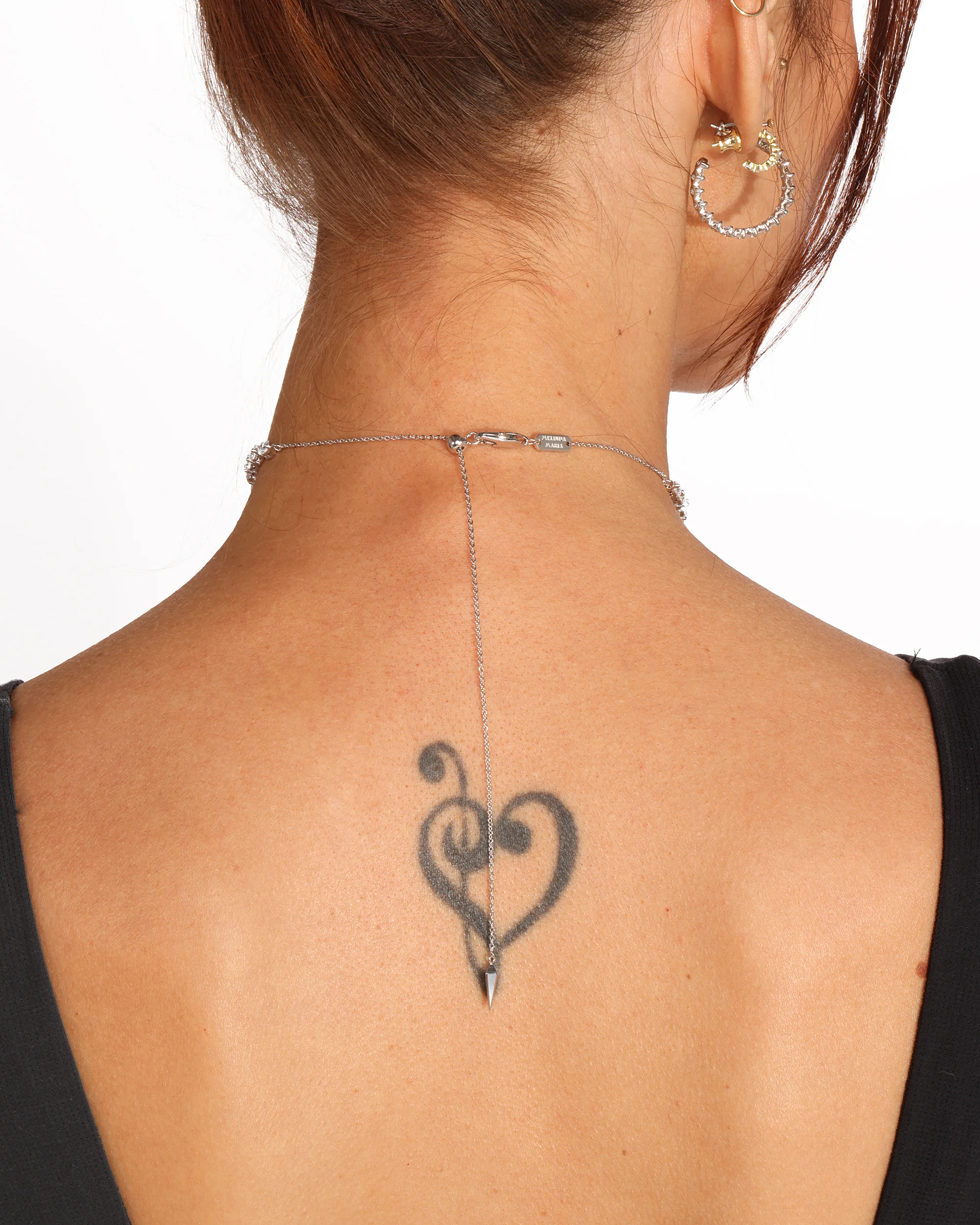 Not Your Basic Tennis Choker 3mm - Silver|White Diamondettes - Image 5