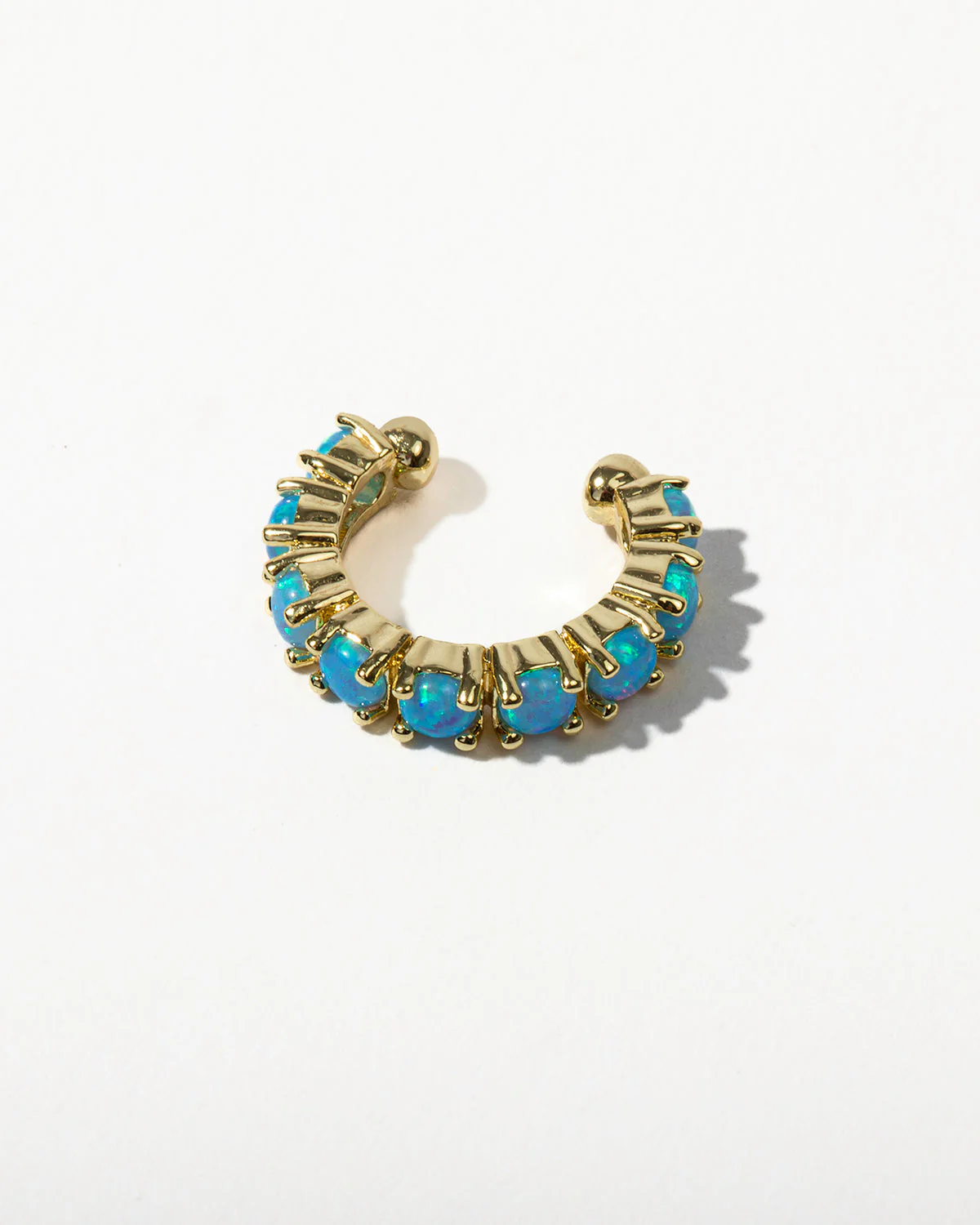 "Oh She Fancy" Ear Cuff - Gold|Blue Opal - Image 3