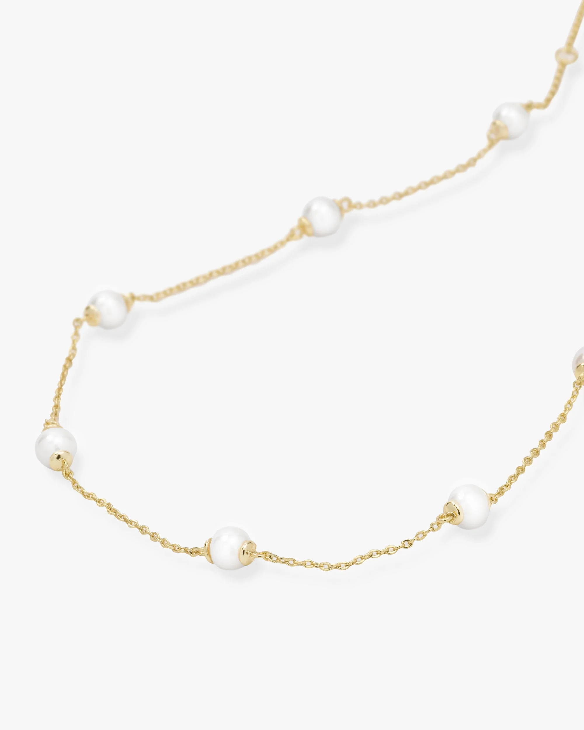 Perfect Pearl Infinity Necklace - Gold - Image 3