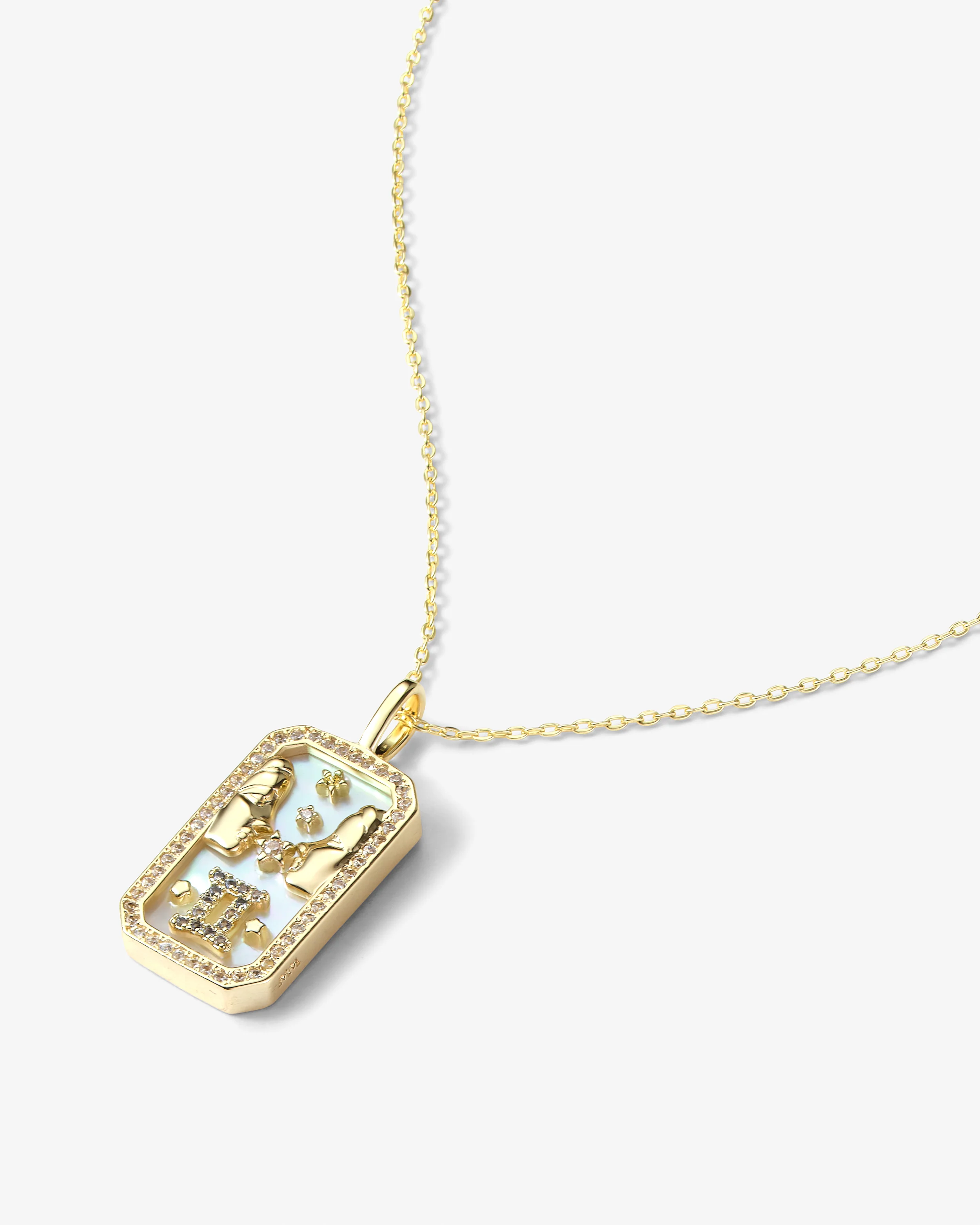 Zodiac Amulet Necklace - Gold - Image 17
