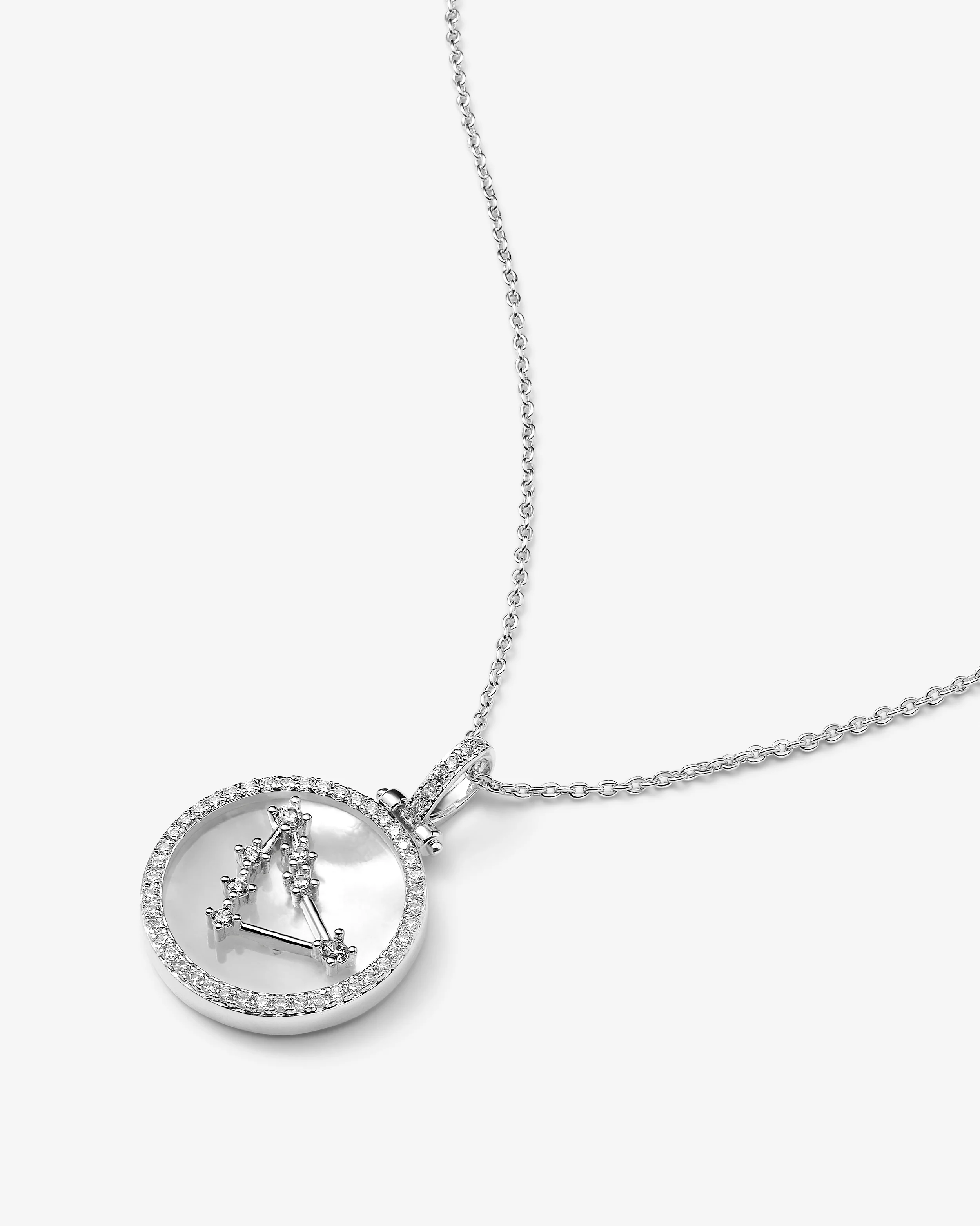 Zodiac Constellation Necklace - Silver - Image 24